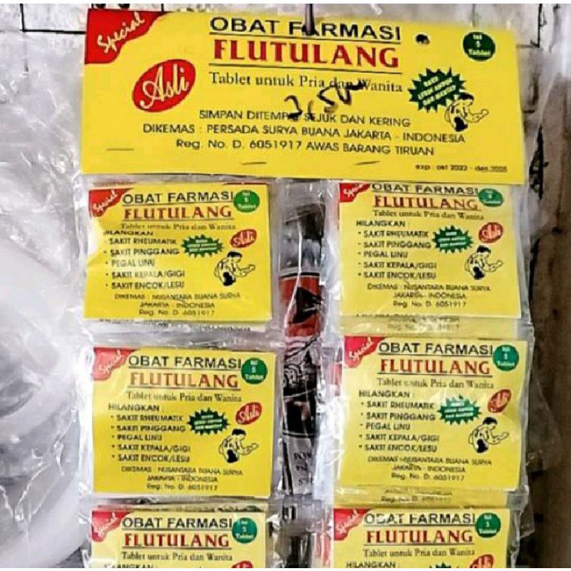 flu tulang original 1 hanger isi 50 sachet