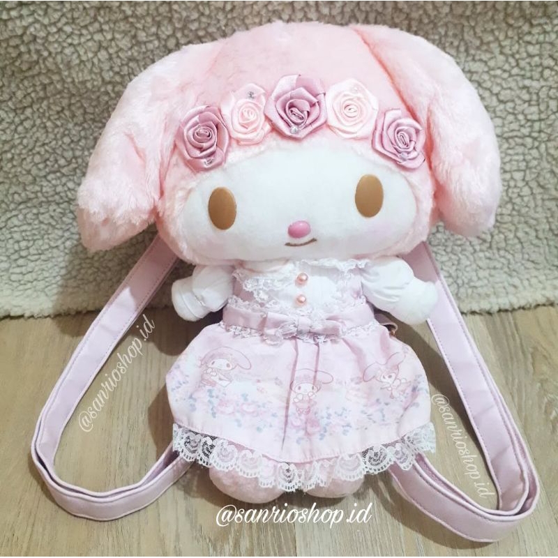 Plush Backpack Liz Lisa x My Melody With Head Pouch ● STRAP FLAWS ●
