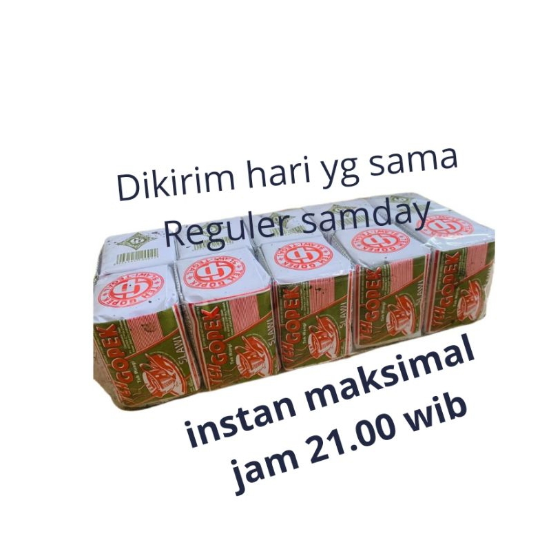 

teh gopek isi 10 pcs 400gram