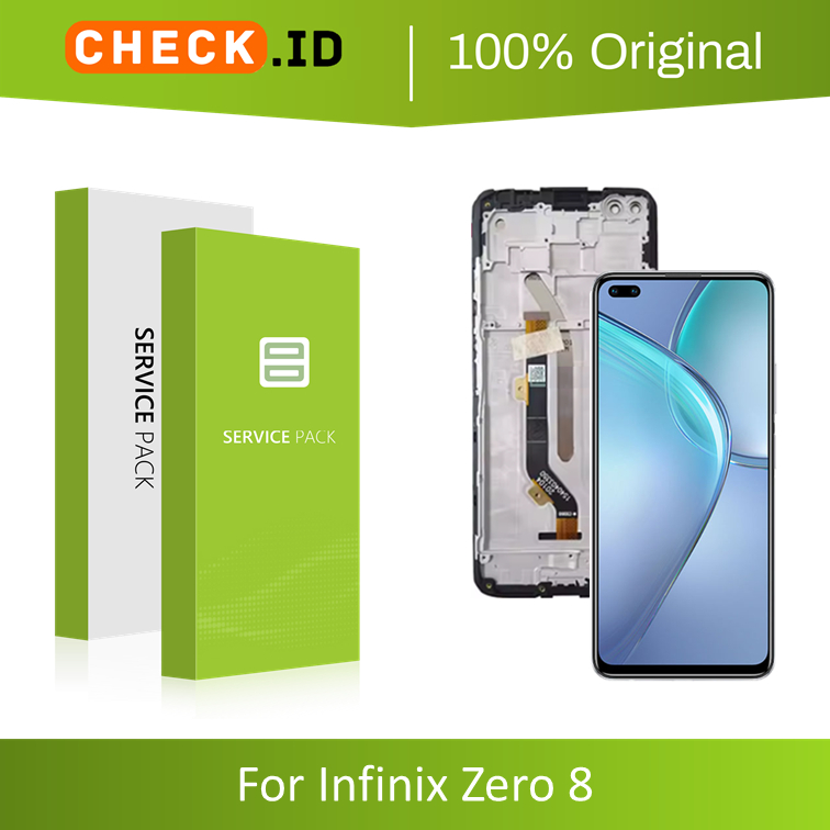 [ CHECK.ID ] LCD + FRAME INFINIX ZERO 8 ~ X687 ORIGINAL