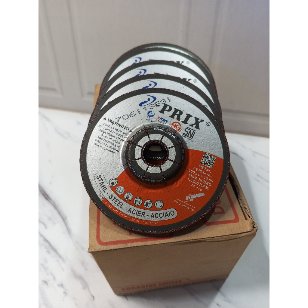 Batu grinda poles I - PRIX 4 inch 100x6 1dus=25pcs