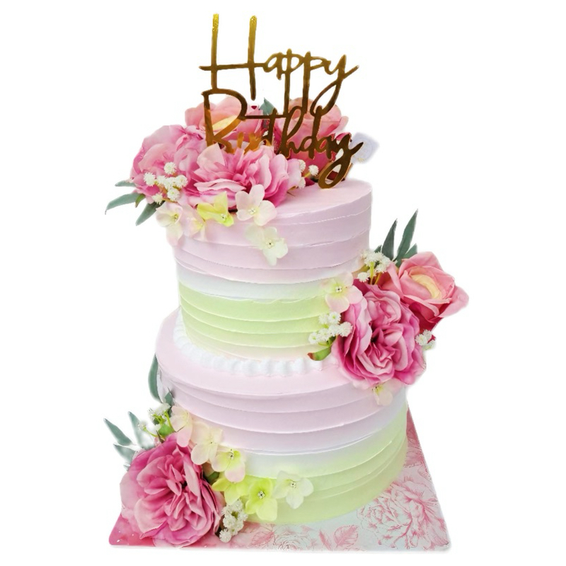 

Cake Flower Pink & Green