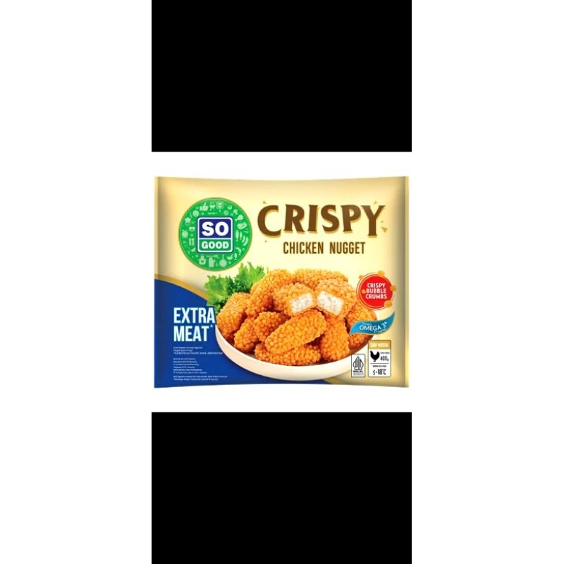 

sogood nugget crispy extra meat ukuran 400 gram