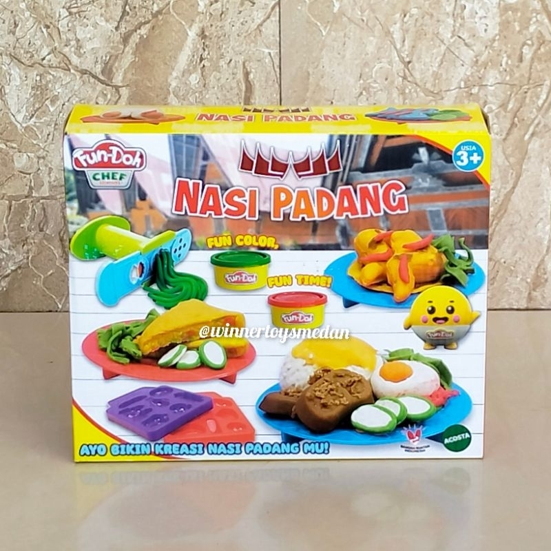 Mainan Edukasi Cetakan Nasi Padang Fundoh / Cetakan Makanan / Mainan Cetakan lilin