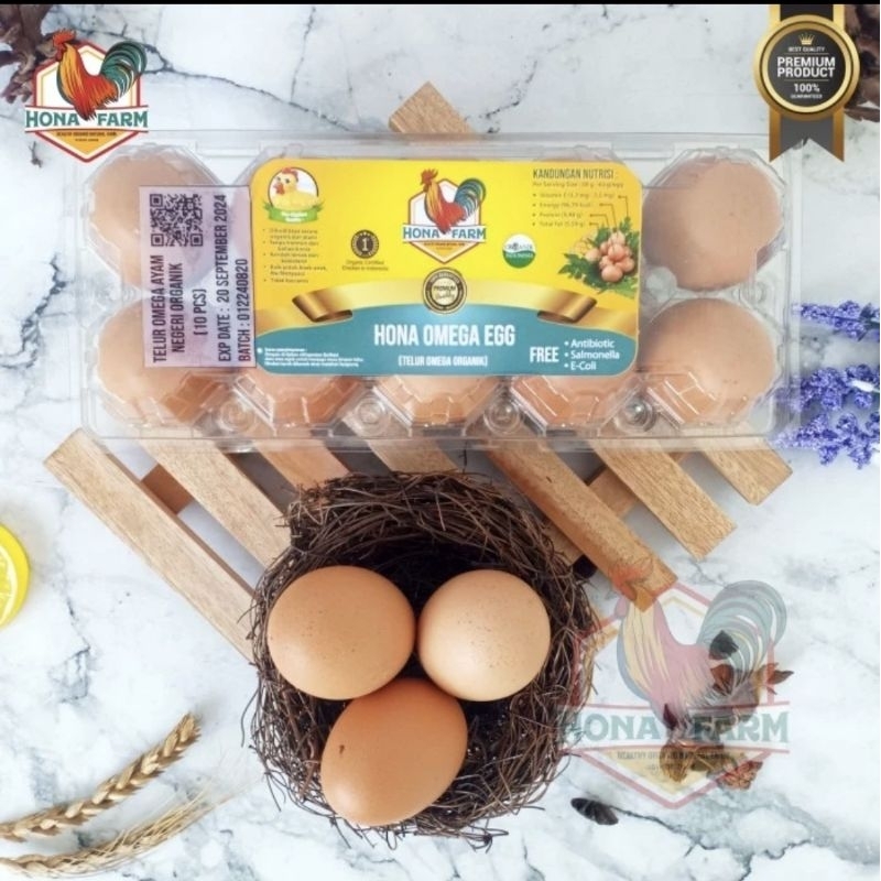 

Hona Farm Telur Ayam Omega Organik (10 pcs)