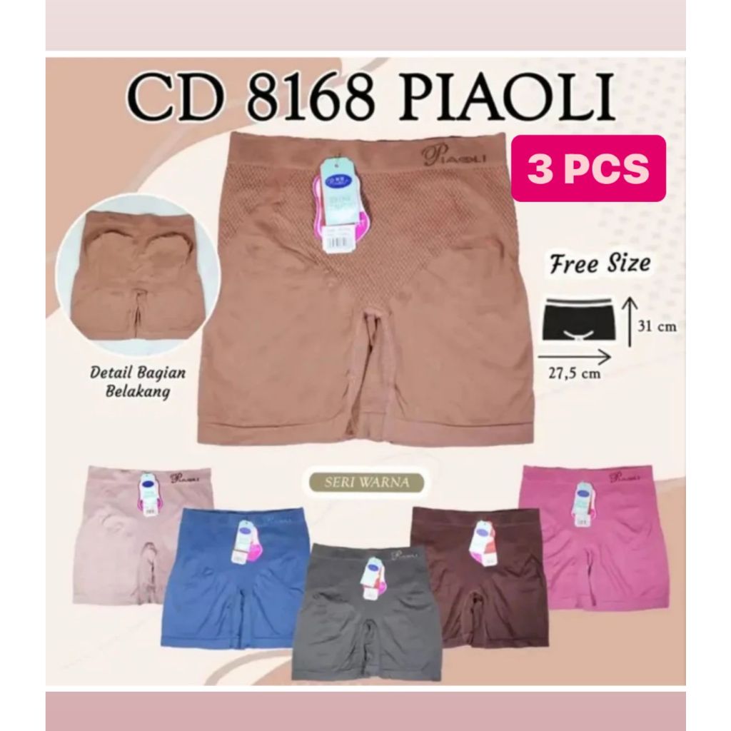 short wanita |short cd wanita PIAOLI 3pcs celana dalam wanita/dalaman wanita rajut import PIAOLI