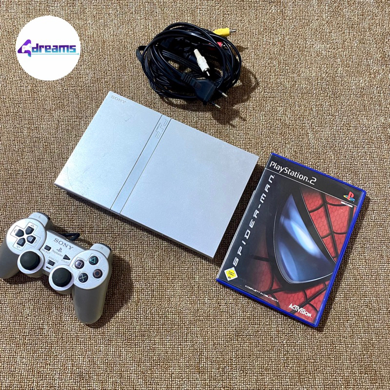 Playstation 2 Slim / Ps 2 Slim Silver Satin Original