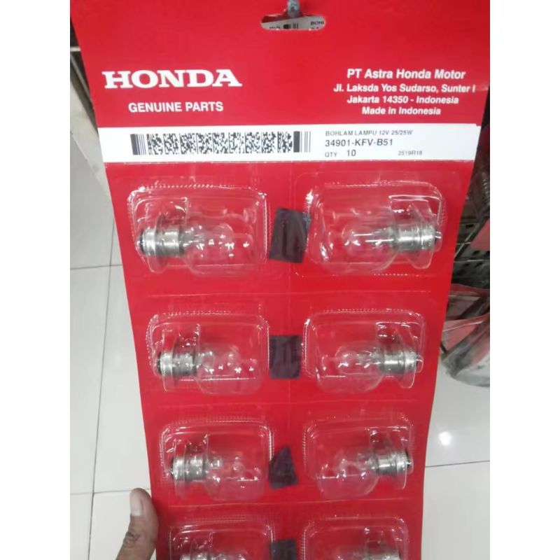 Bohlam Lampu HONDA depan  isi 10 pcs( sepuluh ) Lampu depan motor Honda Beat Vario Supra X Revo dll
