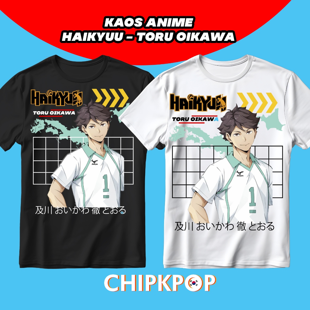 [PAKET SET] KAOS TORU OIKAWA HAIKYUU VOLEY BALL ANIME KAOS I KAOS ANIME HAIKYUU I PHOTOCARD HAIKYUU 