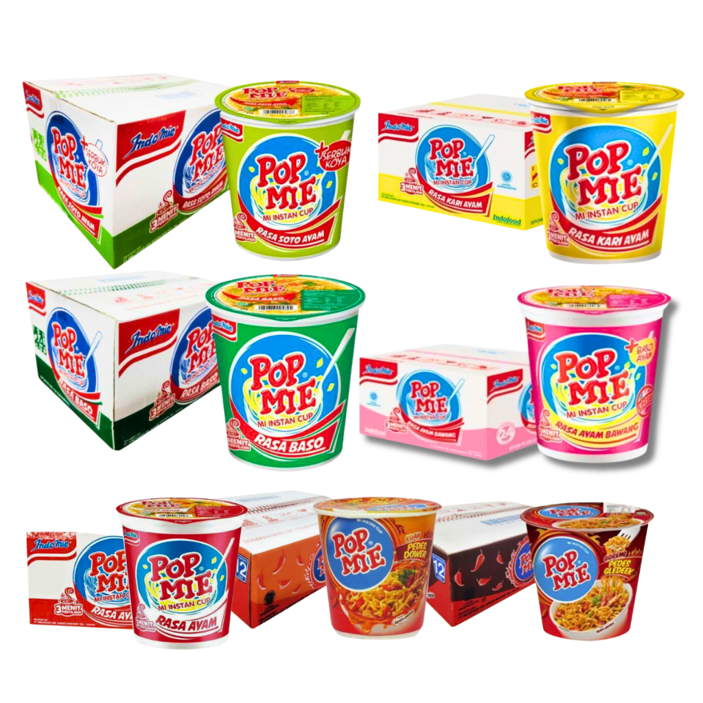 

Pop Mie 75 Gram 1 Dus 24 Cup Semua Varian