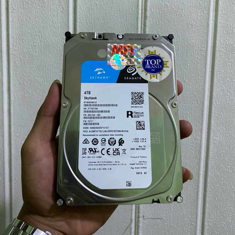 hardisk SEAGATE skyhawk 4TB ORI MFI Garansi 2 Tahun Like New