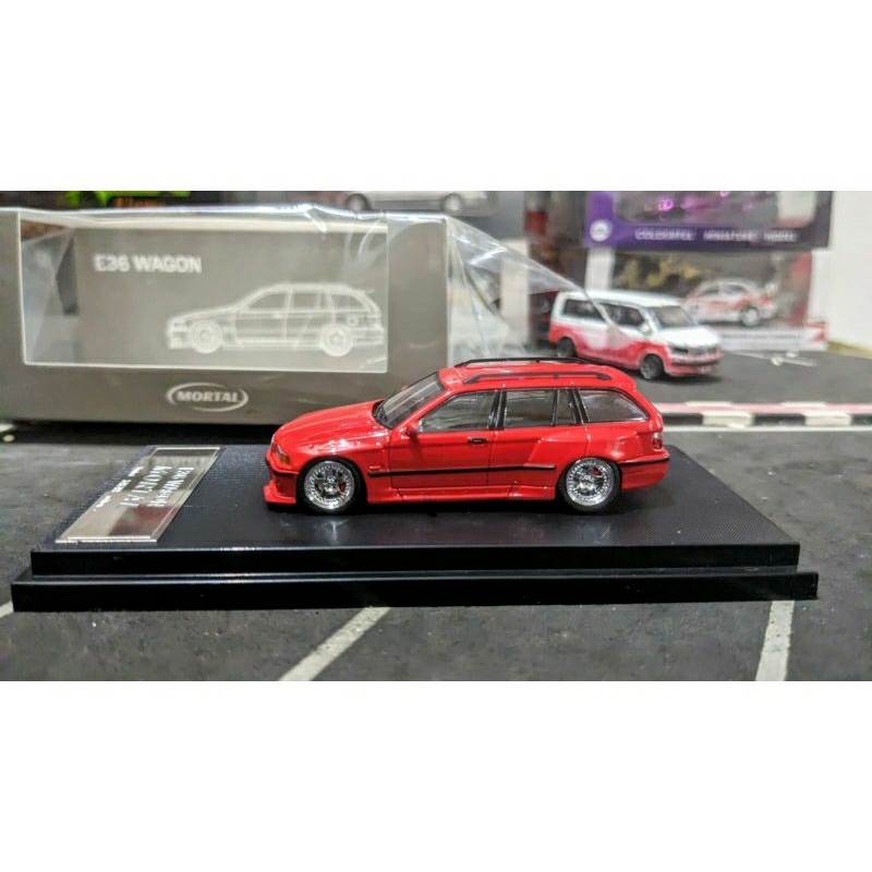 Diecast Mortal BMW E36 Wagon Red