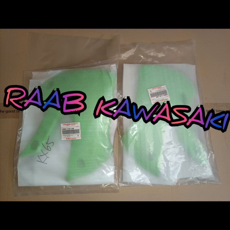 cover radiator hijau set kx65 original kawasaki
