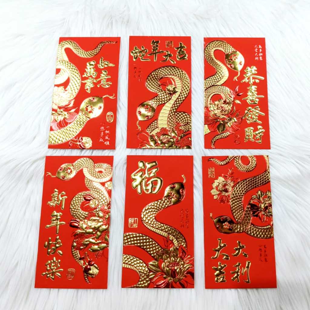

Angpao Imlek Shio Ular 4165 Isi 6 Pcs Mix Motif Sesuai Gambar