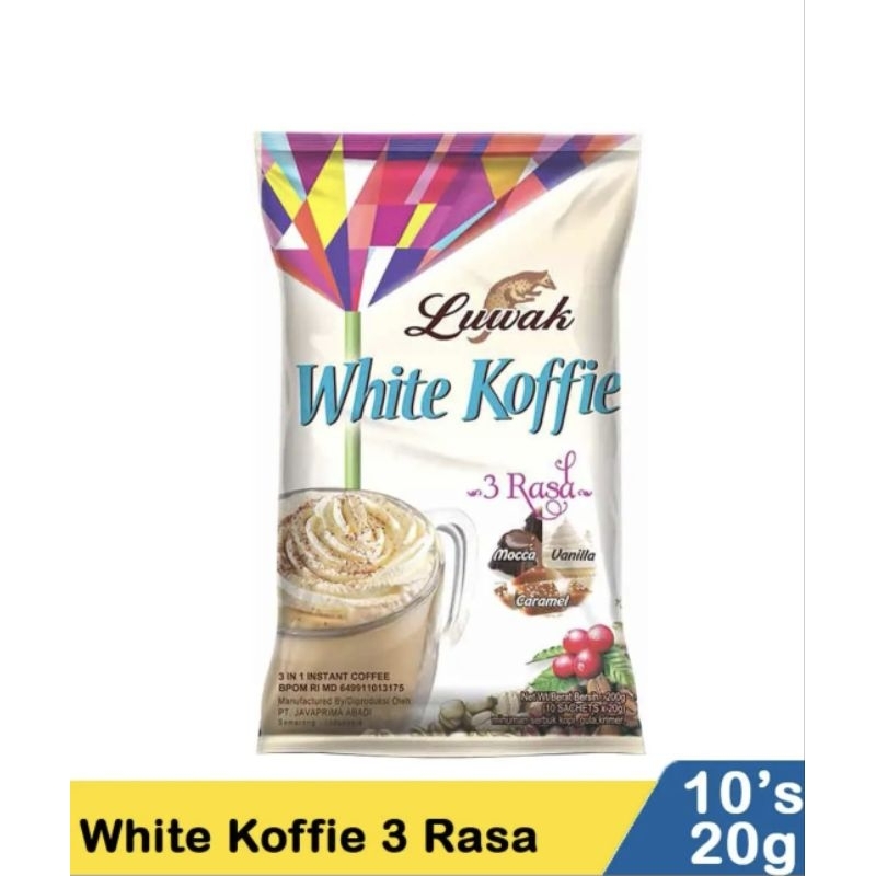 

Luwak White Koffie 3 Rasa isi 10sachet