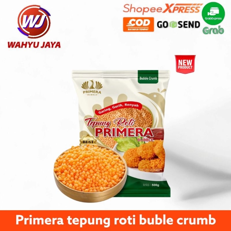 

Primera tepung roti buble crumb orange 200gram dan 500gram