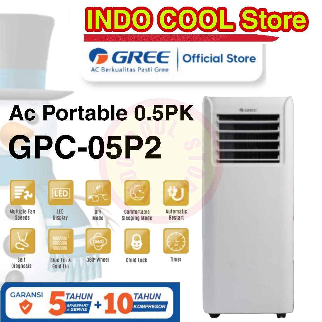 Ac Gree Portable 1/2PK GWC-05P2