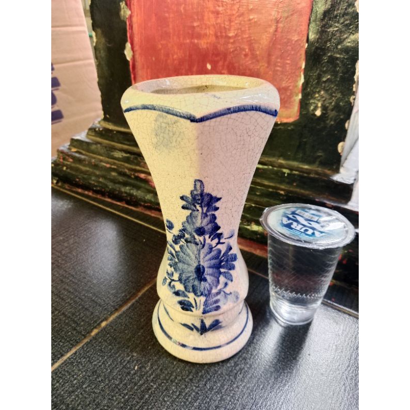 Guci vas kuno keramik temuan t21cm.Guci pot antik.mulus