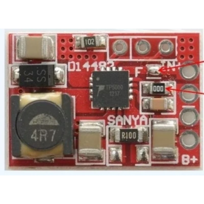 Modul TP5000 kit rangkaian sirkuit charger 3.6V 1A for Battery LiFePo4 3.2V fan Li Ion 3.6V 3.7V