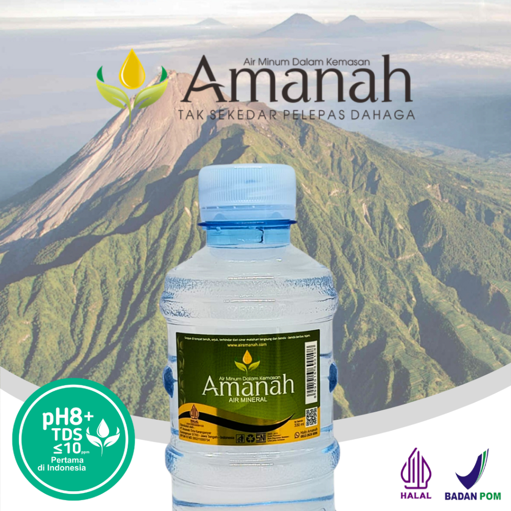 

AMANAH Air pH 8+ 330ml Original - Menetralkan Kelebihan Asam Dalam Tubuh