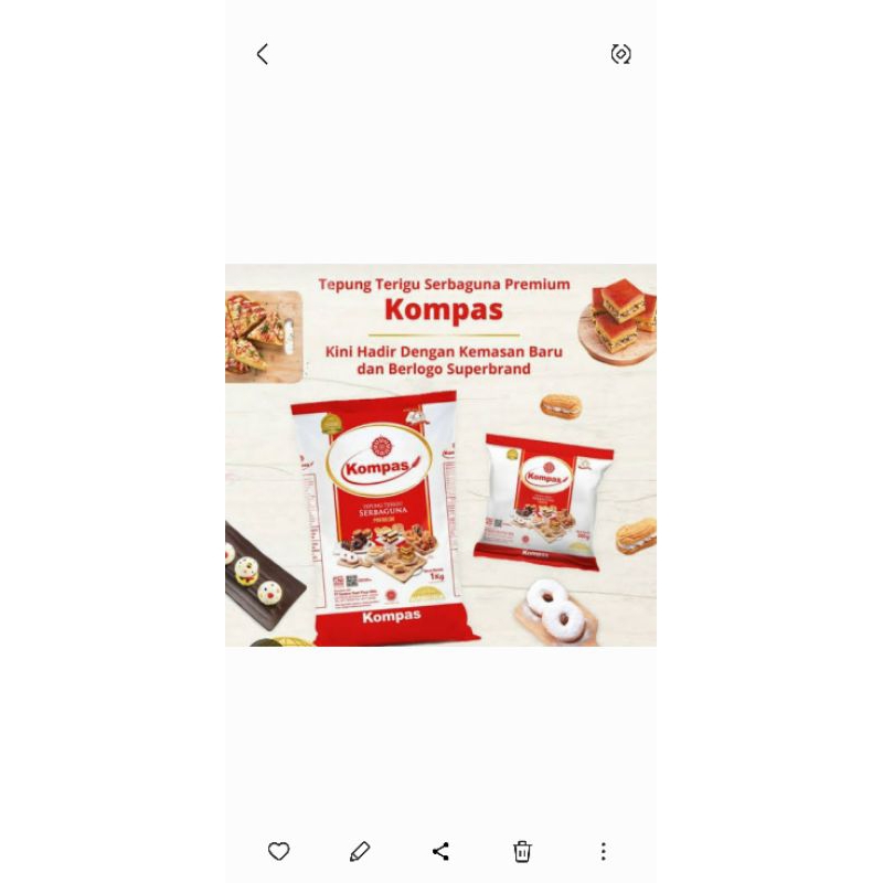 

KOMPAS TERIGU 1/2 Kg