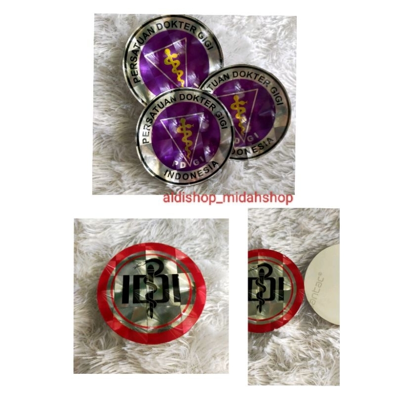 

stiker logo PDGI dan IDI ikatan dokter Indonesia