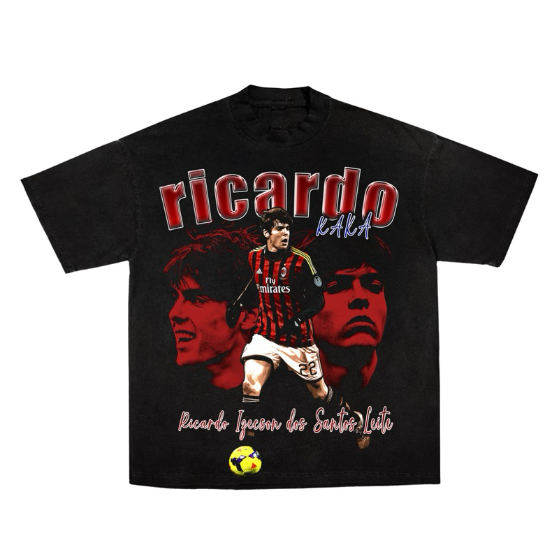 ZEEB Oversized Tee  Ricardo Kaka ac milan kaos baju jersey retro TSHIRT OVERSIZE UNISEX COTTON 20s h