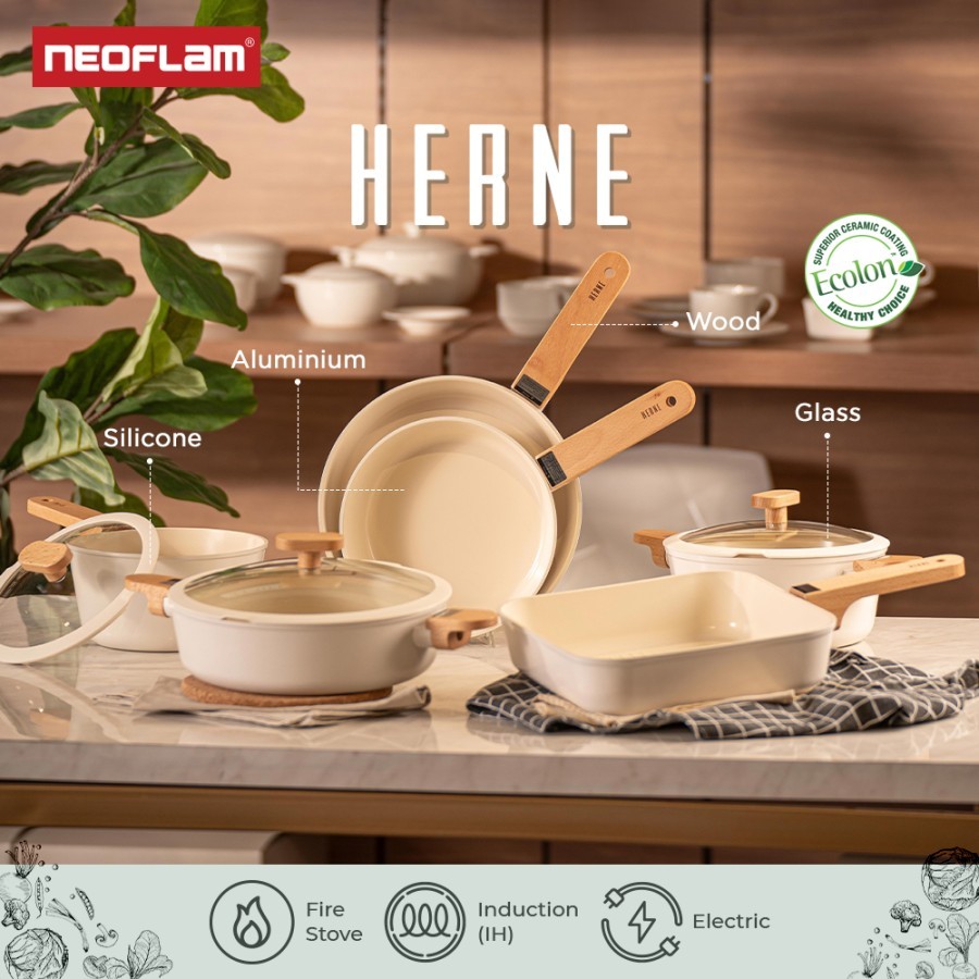 Neoflam Herne / Wajan Panci Penggorengan Anti Lengket