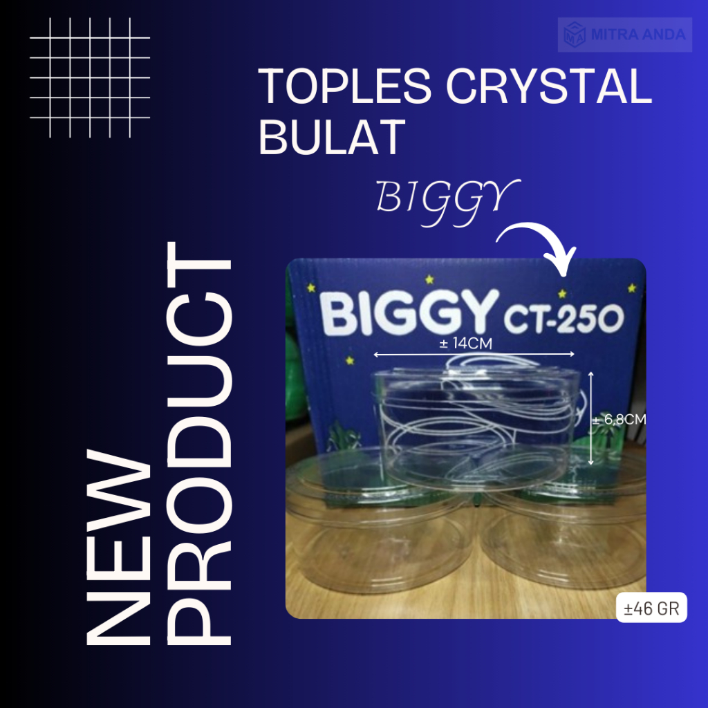 Toples Crystal Biggy CT-250 500gr