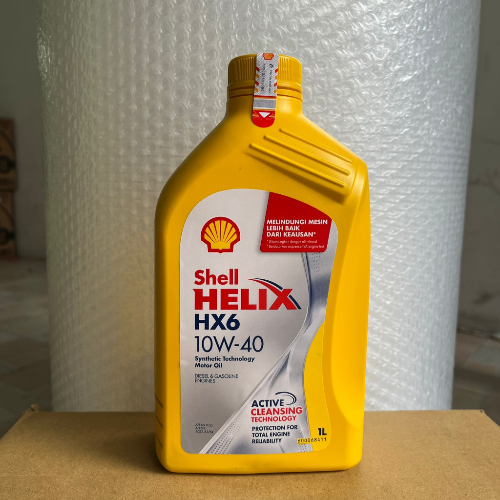 oli mobil SHELL HELIX HX6 SAE 10W40 1liter