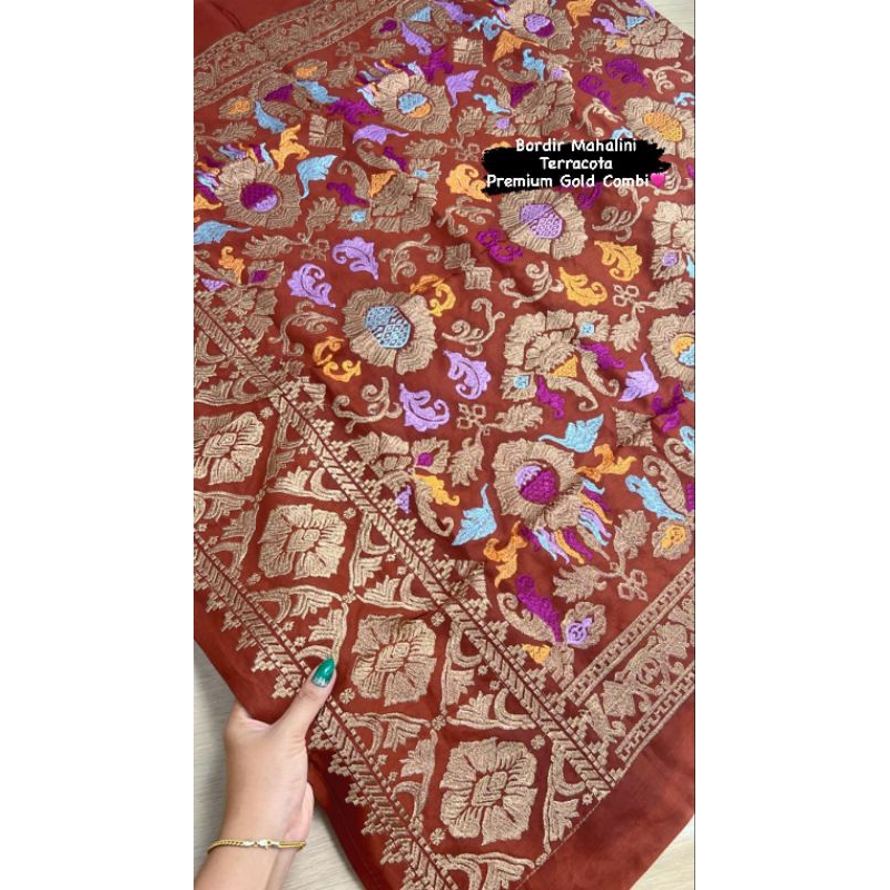 KAMEN BORDIR FULL PRADA GOLD-ALAM TERBARU LIMITED