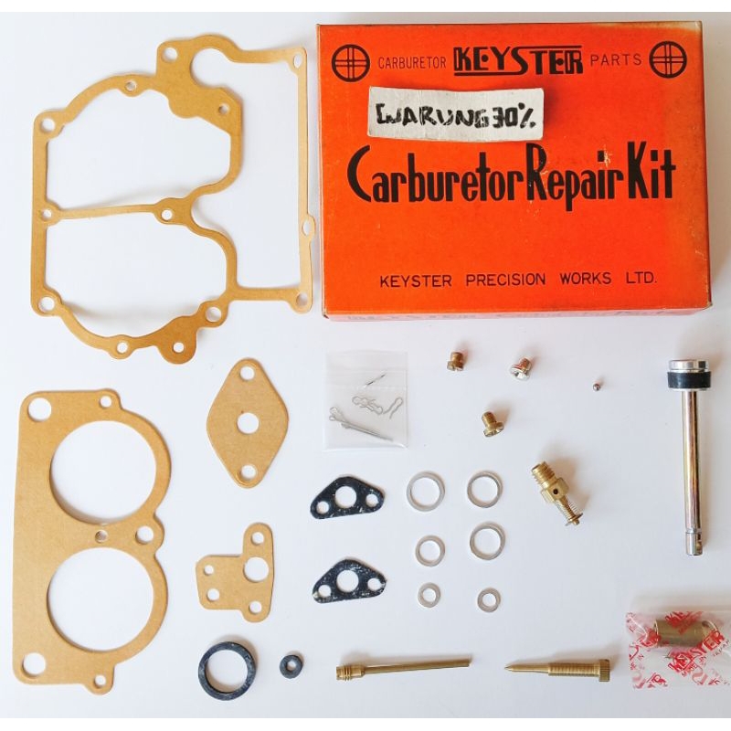 Repair kit karburator Toyota hardtop1F  FJ40 - FJ42 - FJ43 - FJ45 - FJ55 Keyster Made in Japan lama 