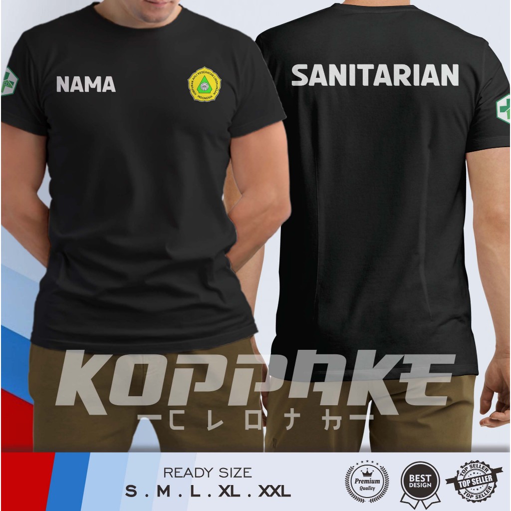 Kaos SANITARIAN Himpunan Ahli Kesehatan Lingkungan Indonesia HAKLI Logo Baju Distro