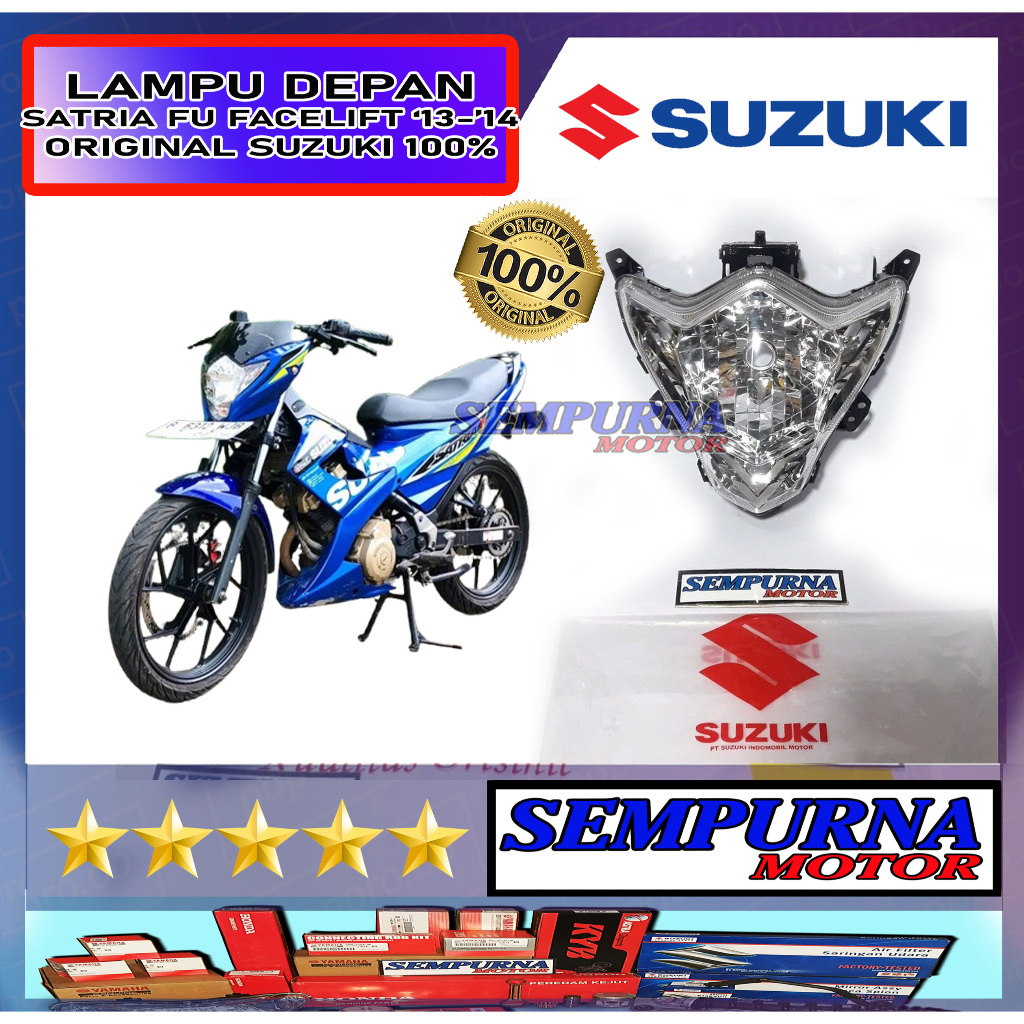 35121B25GA0N000 Lampu Depan Reflektor Satria Fu 2013 2014 FaceLift 100% Original Suzuki Asli Ori SGP
