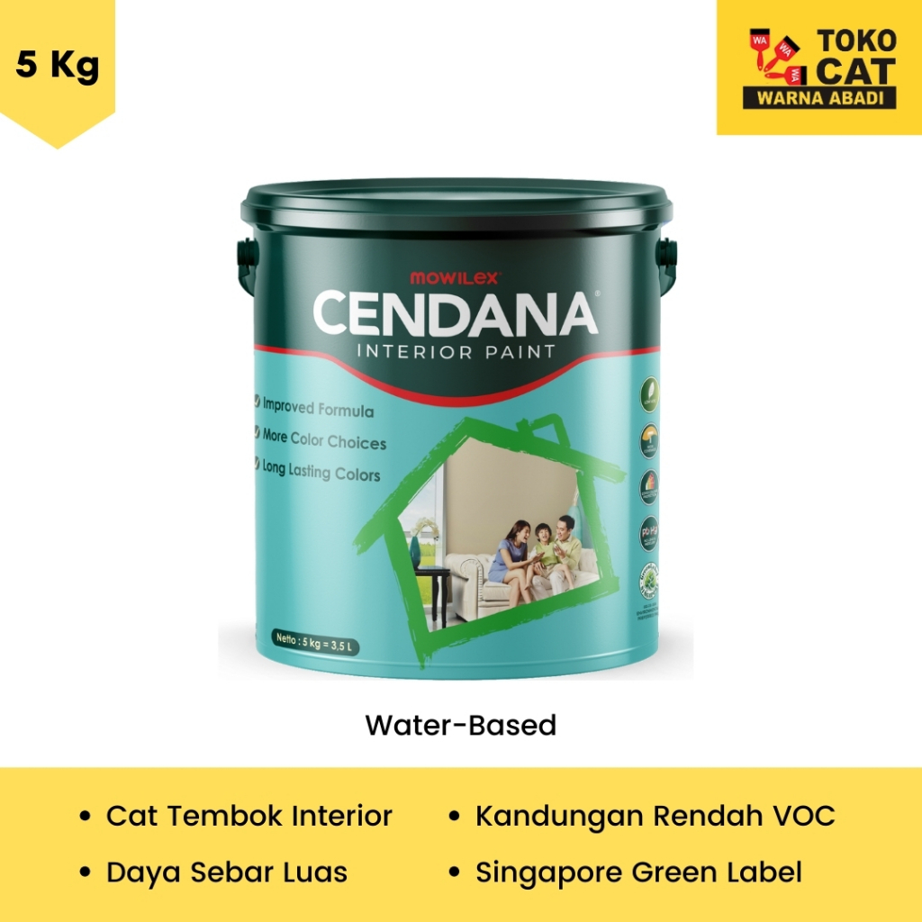 CAT TEMBOK  MOWILEX CENDANA 5 KG - INTERIOR