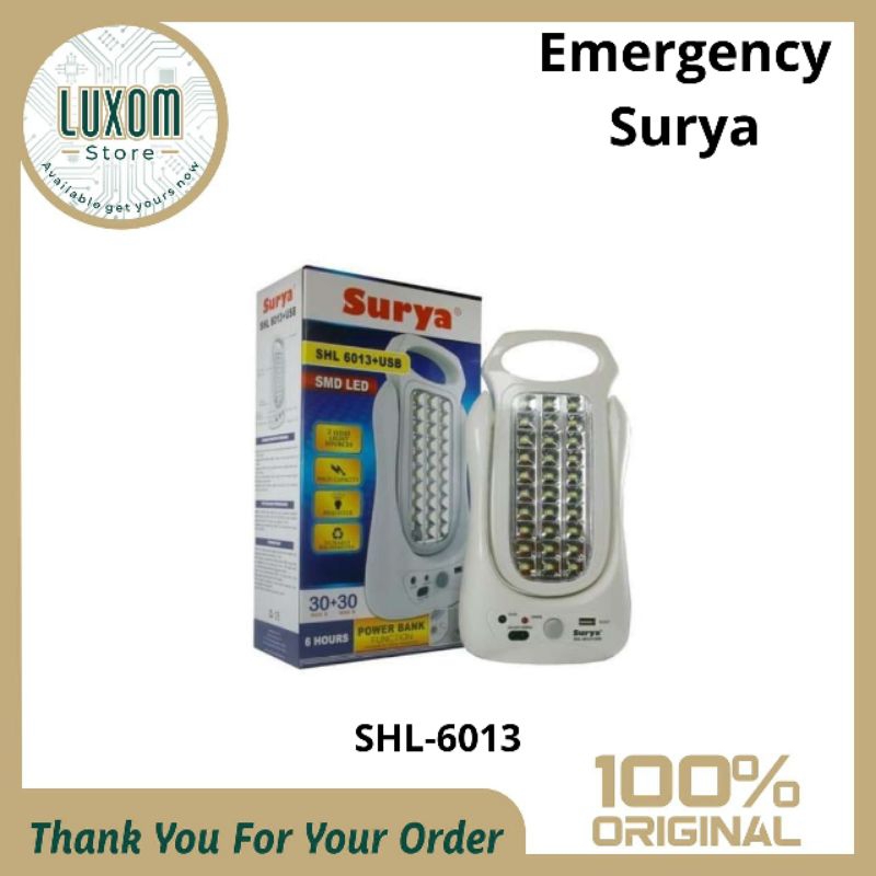 Emergency Surya SHL-6013/Lampu emergency/emergency surya