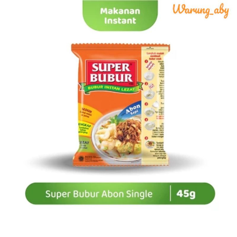 

Super Bubur Single 45gram - Bubur Ayam