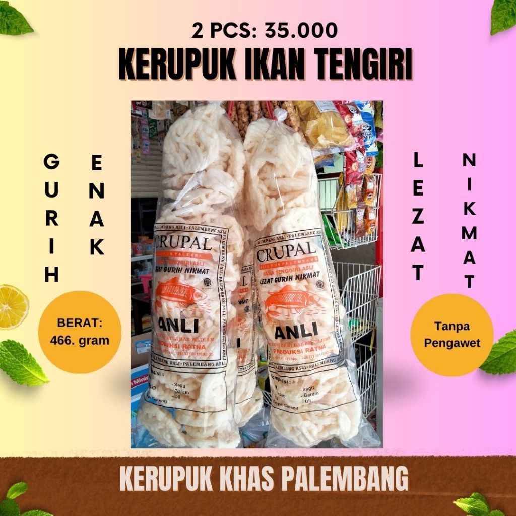 

KERUPUK IKAN TENGIRI 466.GRAM