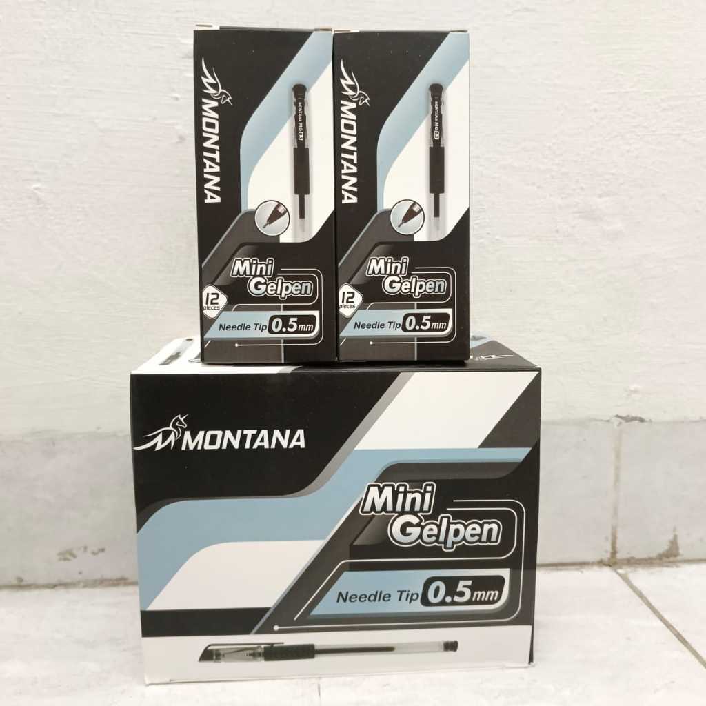 

1 Gross ISi 12 Lusin Pena MONTANA MINI GELPEN 0,5 MM