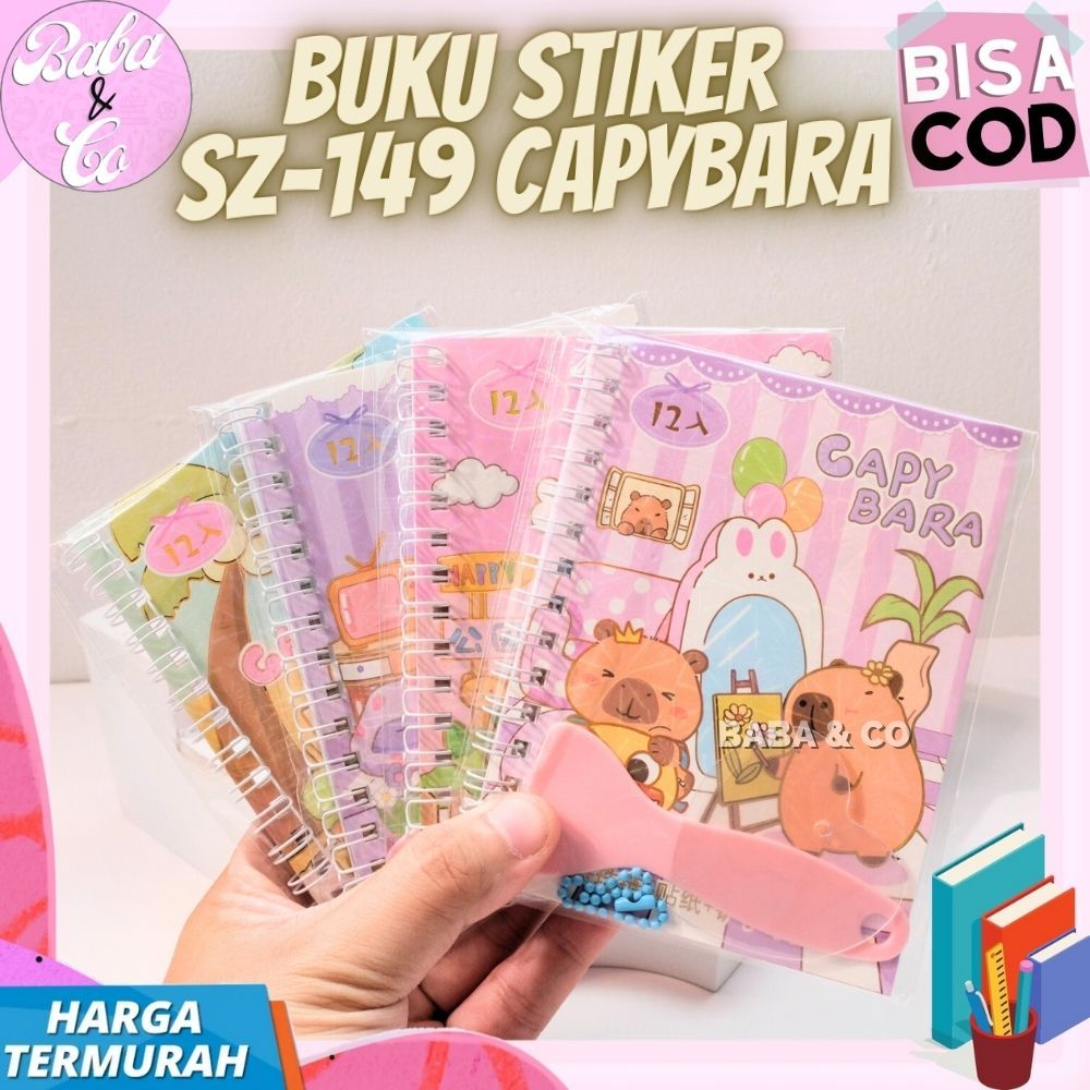 

BUKU STIKER CAPYBARA SZ-149 STIKER LUCU UNIK STIKER BOOK CAPYBARA KODE SZ-149 BUKU STIKER SZ 149 CAPYBARA KAPIBARA