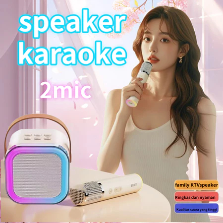 BEST DEALS CODSPEAKER KARAOKE MINI SPEAKER BLUETOOTH KARAOKE SALON KARAOKE 2 MIC SET PORTABLE