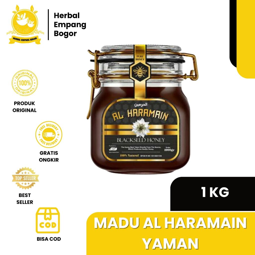 

Madu Al Haramain 1kg-Madu Habbatusauda 1kg Manis-habbat blackseed honey 1kg