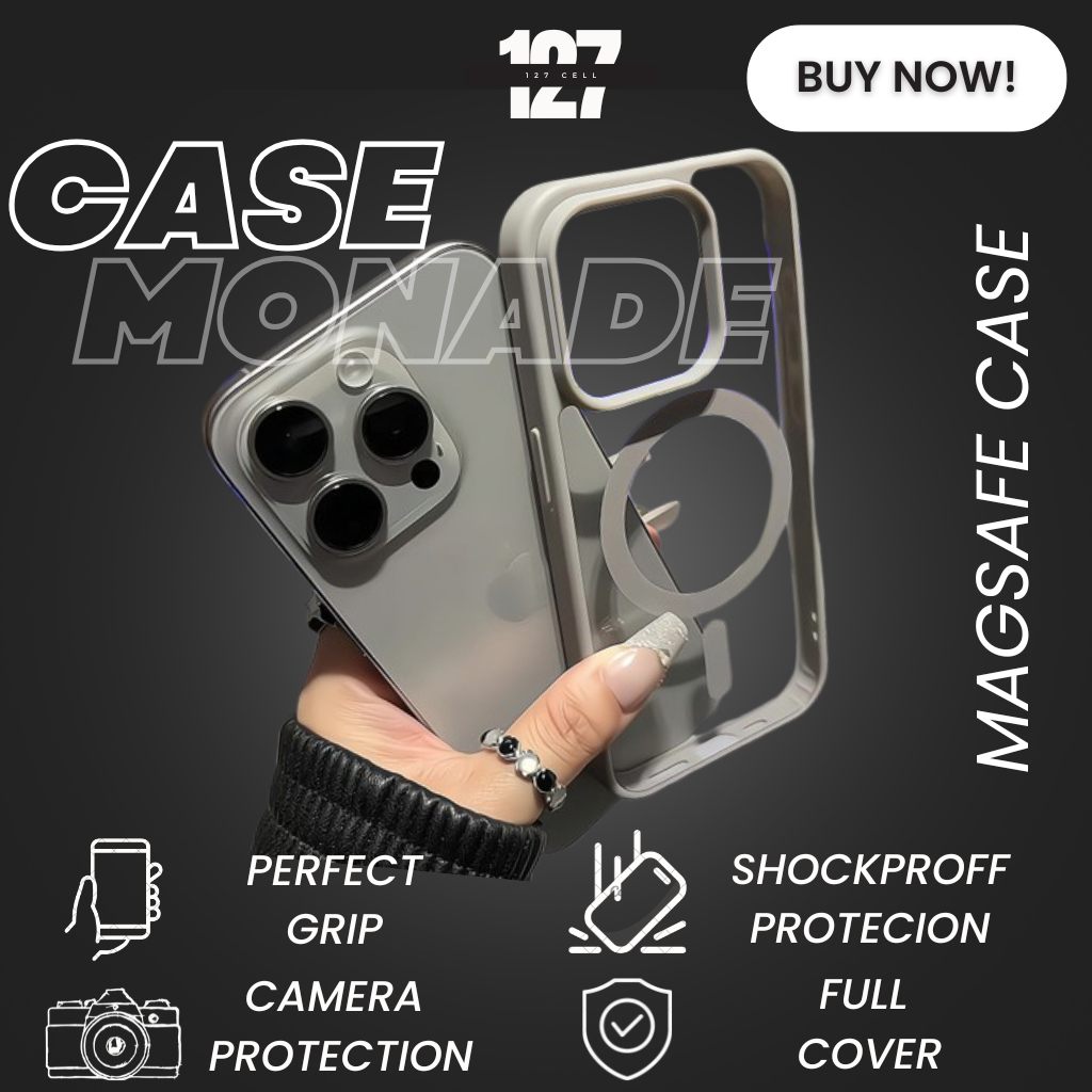 Case Natural Titanium Soft Pink Bening MagSafe iPhone Clear Case Case Anti Kuning