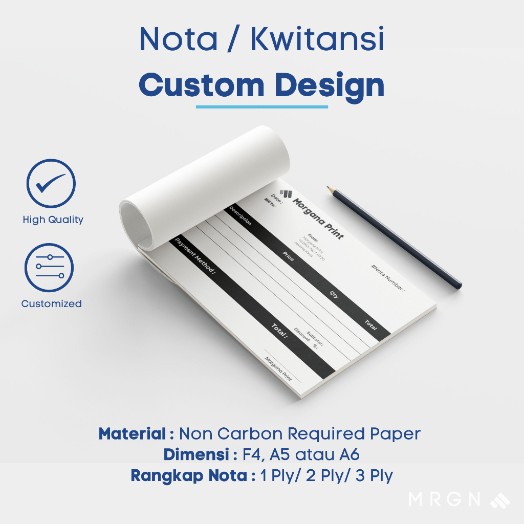 

Print Cetak Custom Nota / Kwitansi / Bon / Invoice