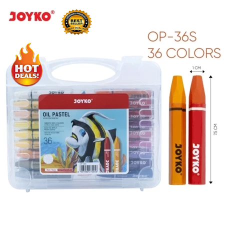 

[ 1 SET ] Crayon / Krayon / Oil Pastel Joyko 36 warna