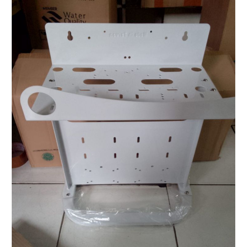 Standing bracket RO Plat Besi Cat putih Bisa di rakit/ dibuka