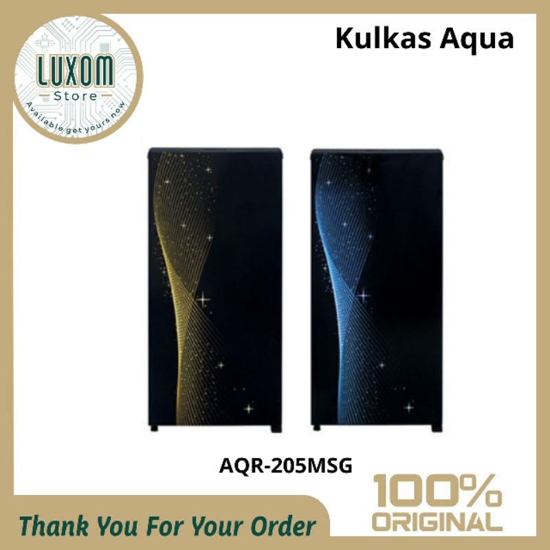 Kulkas Aqua AQR-205MSG Motif/Kulkas Aqua 1 pintu/Aqua/kulkas