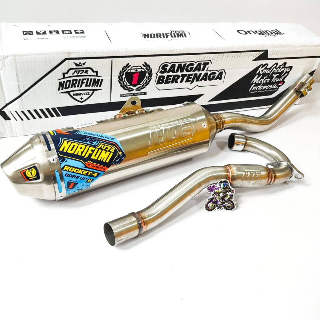 KNALPOT NORIFUMI ROCKET 4 SS BORE UP CRF 150 ORIGINAL