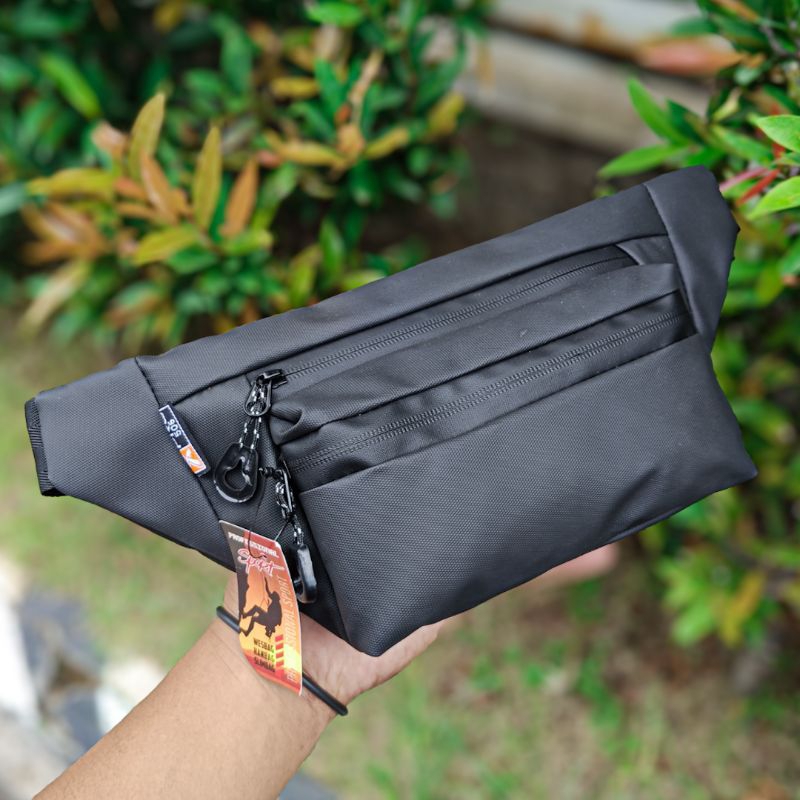 XPRO-506 | Waistbah Pria Merk Original Full Waterproof | Tas Selempang Pria Minimalis 3 Kantong