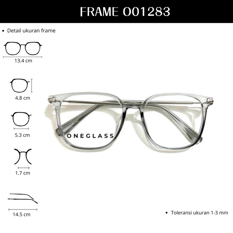 Oneglass- Frame Kacamata O01283 Unisex